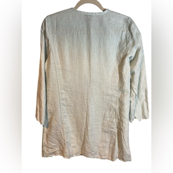 Eileen Fisher 100% Irish Linen Button up shirt size S - Picture 2 of 4